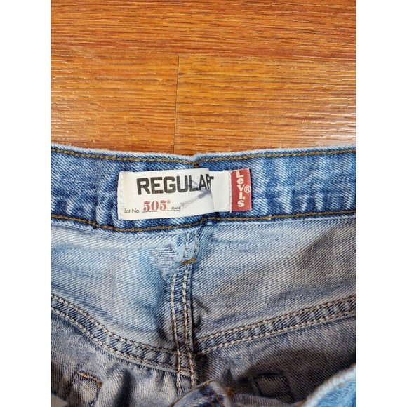 Levi's 505 Jeans Mens 40 x 30 Straight Leg Regular Fit Light Wash - Picture 6 of 6